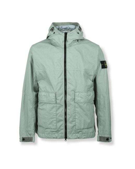 Stone Island Green Light Jackets for men