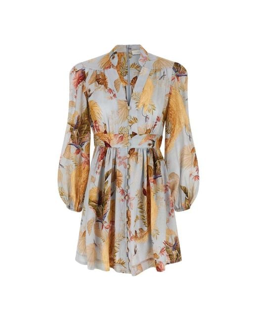 Zimmermann Brown Short Dresses