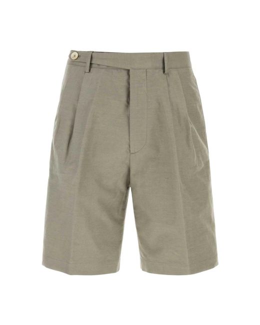 Brunello Cucinelli Gray Casual Shorts for men