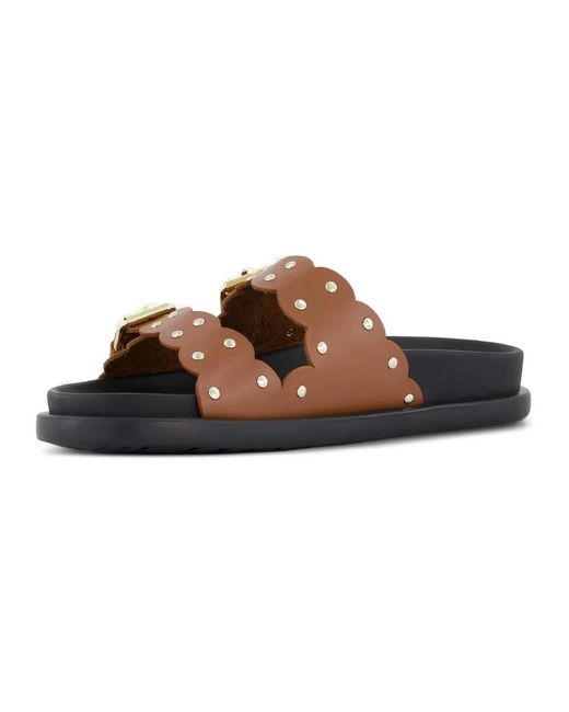 Twinset Brown Sliders