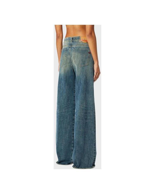 DIESEL Blue Wide Jeans