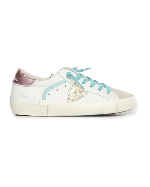 Philippe Model Schoenen ,Wit ,Katoen Prsx Sneaker in het White