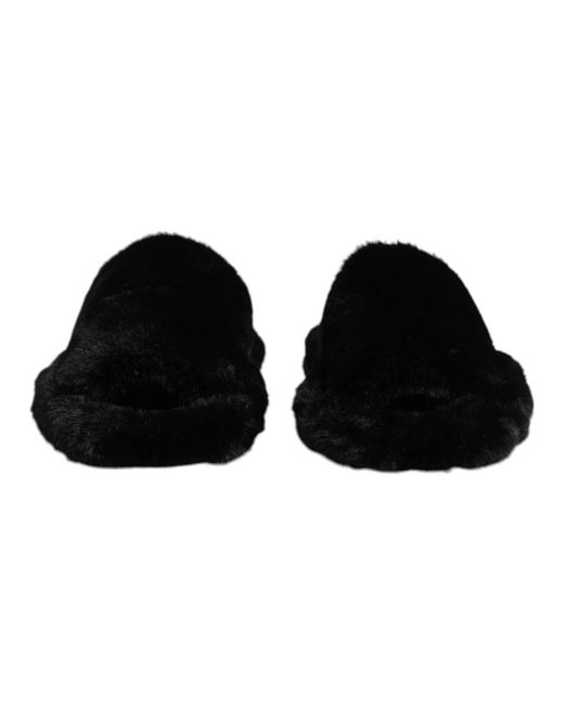 Dolce & Gabbana Black Slippers for men