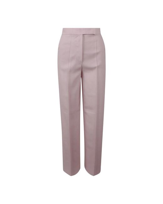 Max Mara Purple Straight Trousers