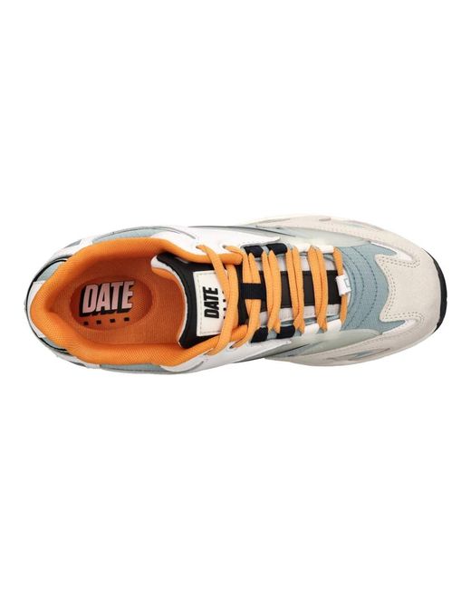 Date Schoenen ,Veelkleurig ,Leer Sneakers Multi Colour in het White