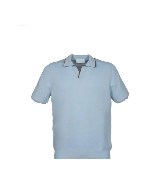 Gran Sasso Blue Polo Shirts for men