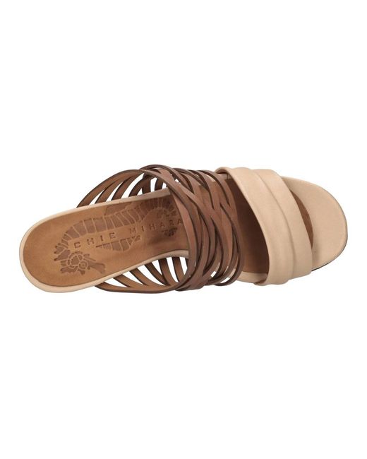 Chie Mihara Brown Heeled Mules