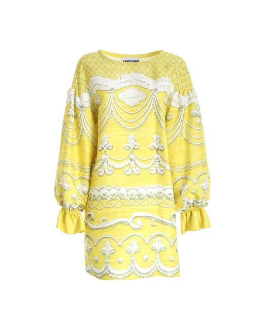 Moschino Yellow Short Dresses