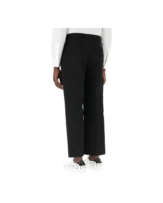 Cropped Trousers Givenchy de hombre de color Black