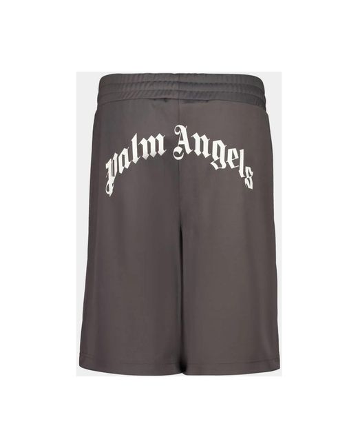 Palm Angels Gray Casual Shorts for men