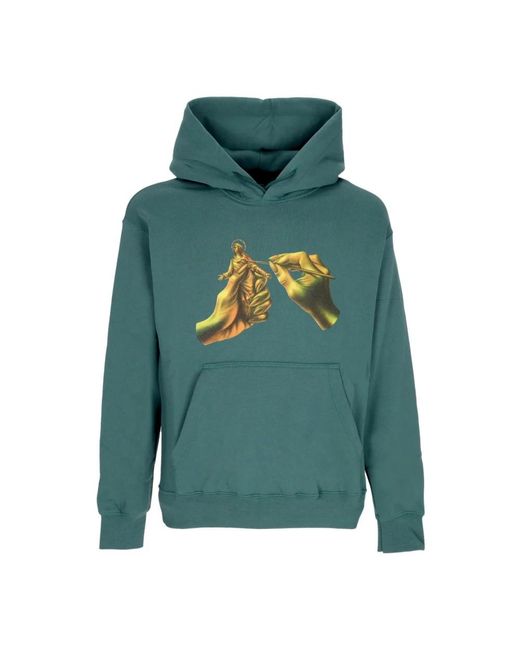 Propaganda Hoodies & Sweatvesten ,Groen ,Katoen Groene Hoodie Mannen Stijl in het Green voor heren