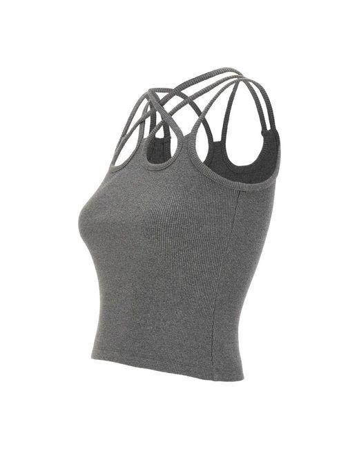 AVAVAV Gray Sleeveless Tops