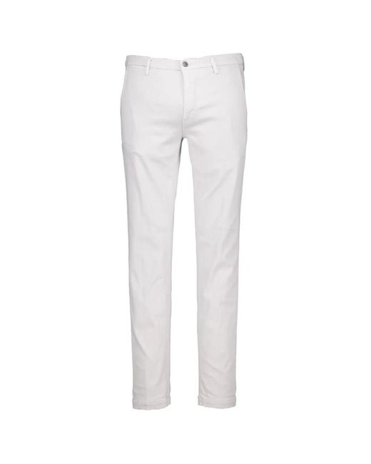 Hyperflex stretch jeans off di Replay in White da Uomo
