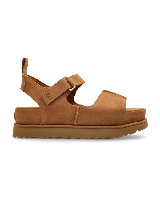 Ugg Schoenen ,Bruin ,Suède Sandalen W Doldenstar Hi in het Brown