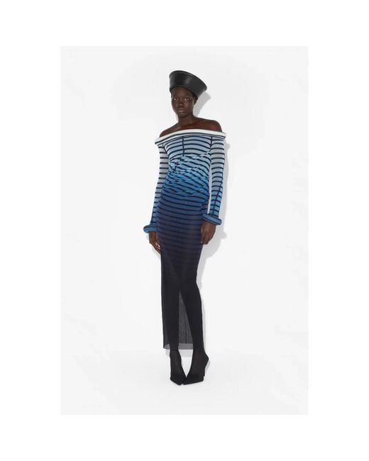 Midi Dresses di Jean Paul Gaultier in Blue