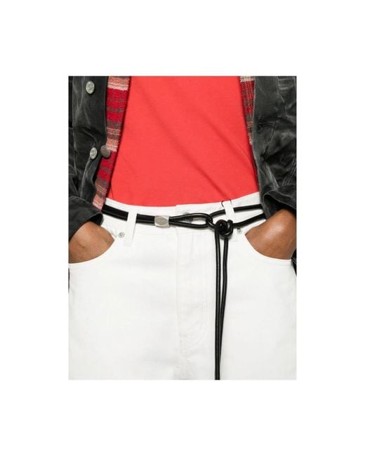 DUNST White Straight Jeans