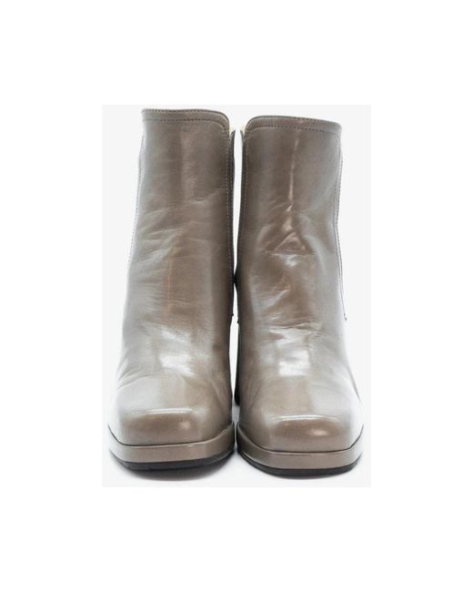 Mara Bini Gray Heeled Boots
