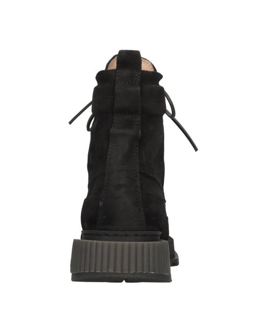Buttero Black Lace-Up Boots for men
