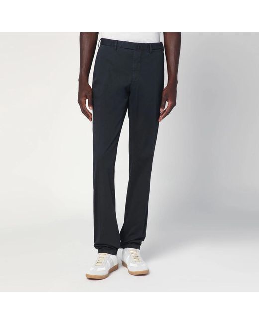 Santaniello Black Slim-Fit Trousers for men