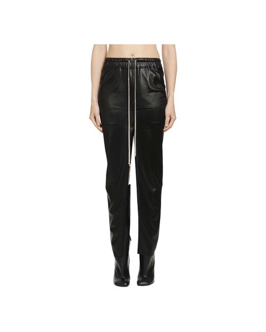 Rick Owens Black Slim-Fit Trousers