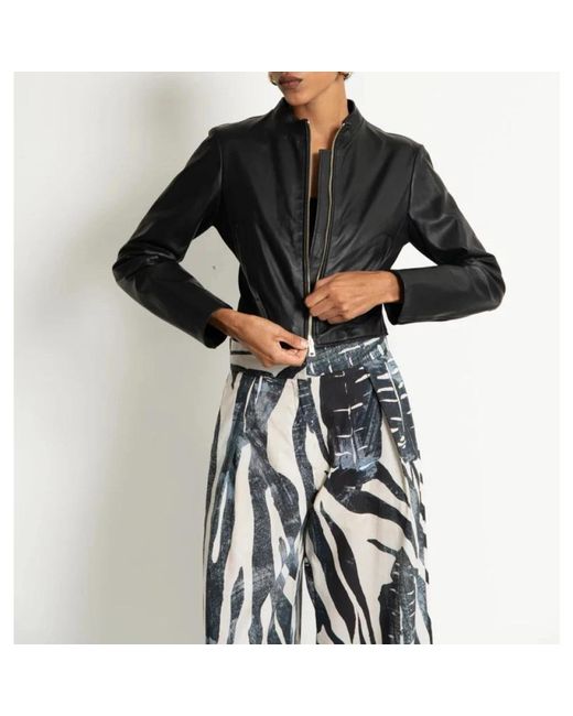 Kaos Black Leather Jackets