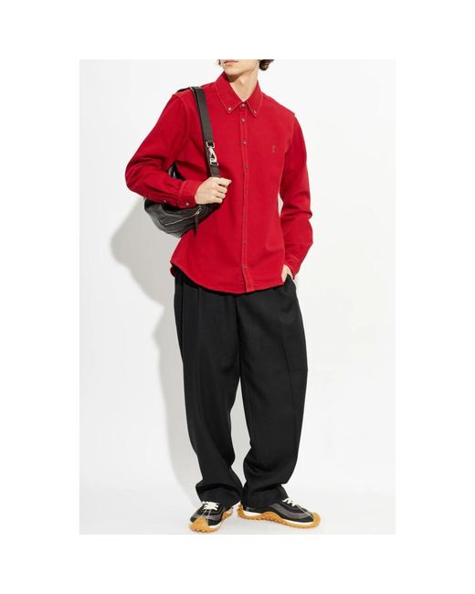 AMI Red Denim Shirts for men