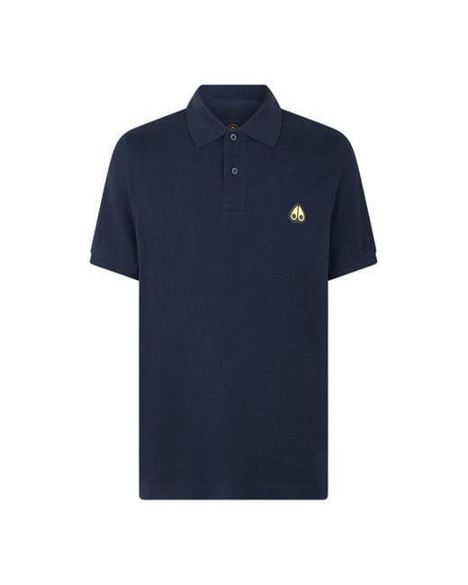 Moose Knuckles Blue Polo Shirts for men