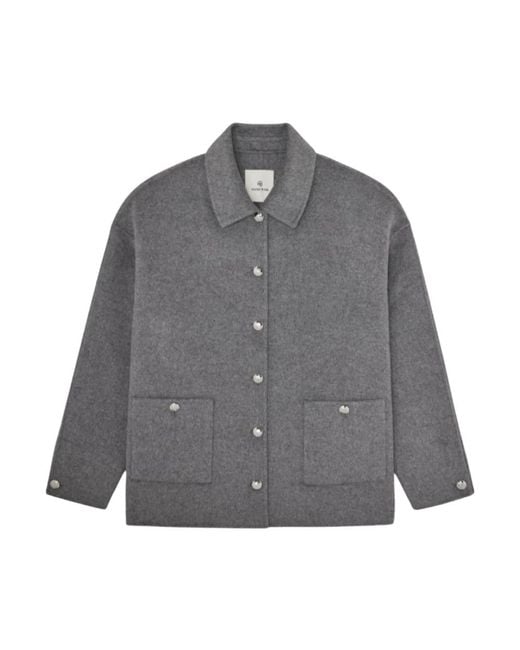 Anine Bing Gray Light Jackets