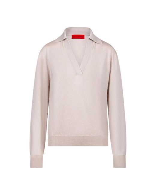 V-Neck Knitwear di Wild Cashmere in Pink
