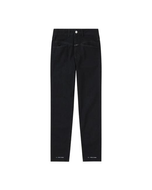 Straight Jeans Closed de color Black