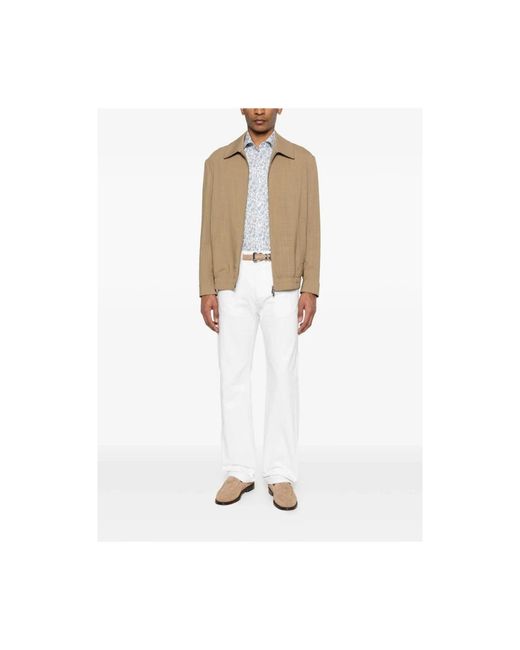 Barba Napoli Blue Casual Shirts for men