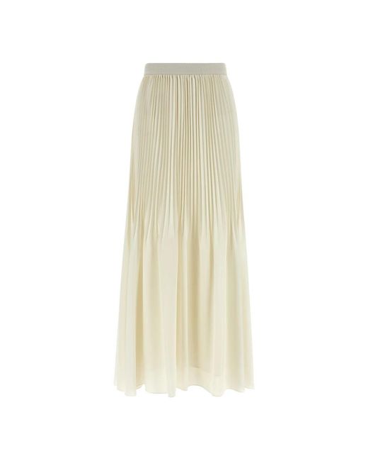 Twinset Rokken ,Polyester Maxi Rok in het Natural