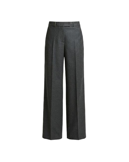 Peserico Gray Wide Trousers