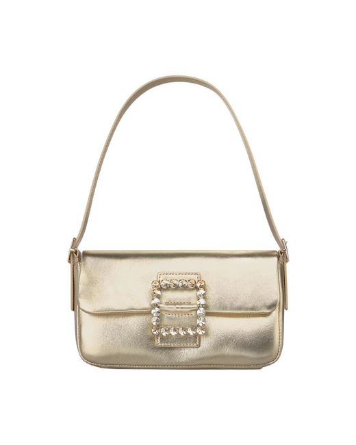 Alma En Pena. Metallic Handtasche Quadratischer Schmuck