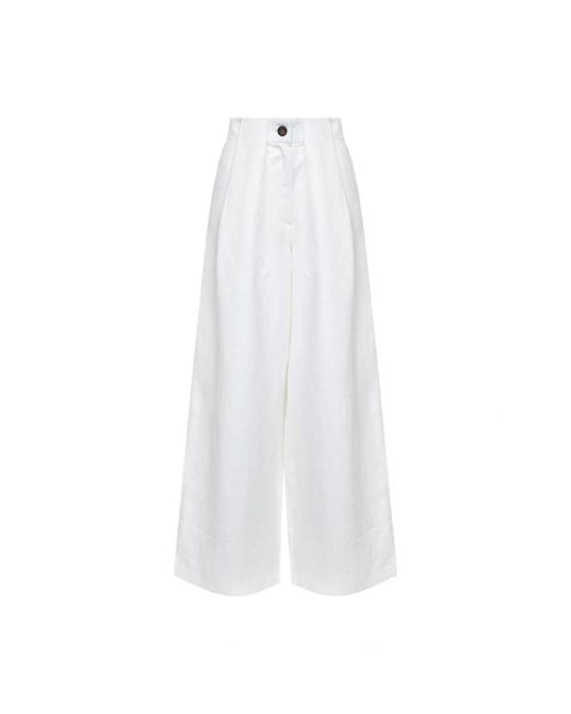 BATAKOVIC Belgrade White Wide Trousers