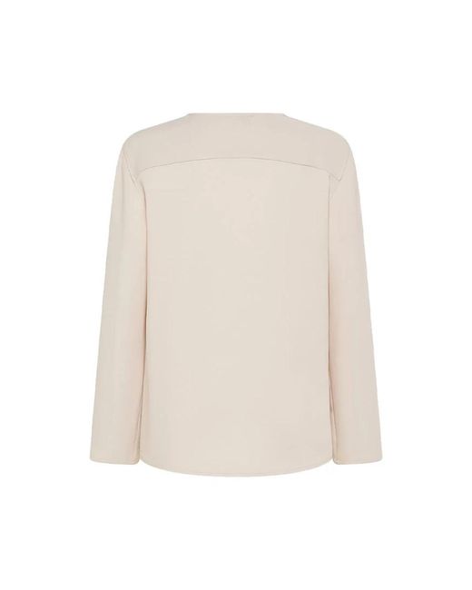 Seventy White Long Sleeve Tops