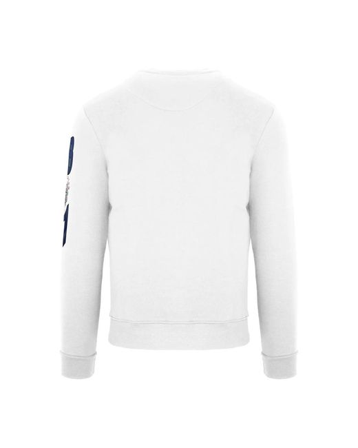 Aquascutum Baumwoll-sweatshirt rundhals in White für Herren