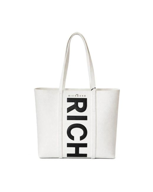 John Richmond White Shopping Bags