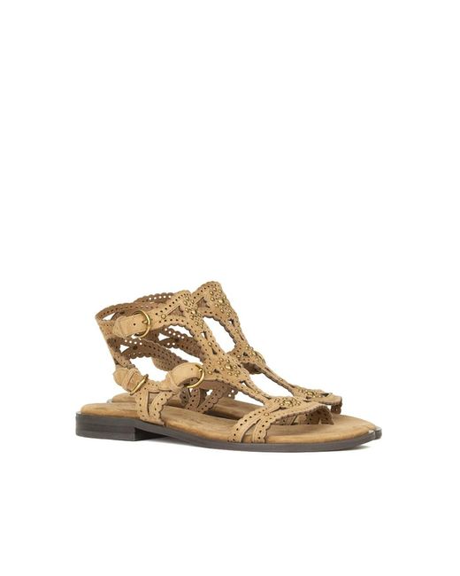 Ash Natural Flat Sandals