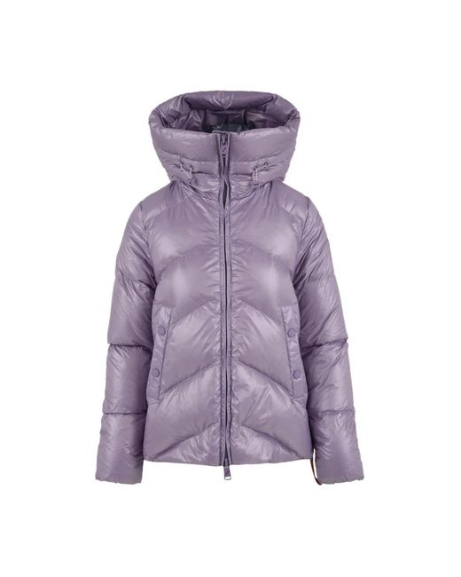 AFTER LABEL Jassen ,Paars ,Paarse Jassen Met Hoge Kraag En Zijzakken in het Purple