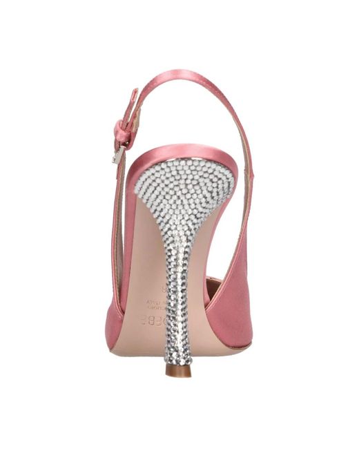 Gedebe Schoenen ,Roze ,Satijn Met Hak Roze in het Pink