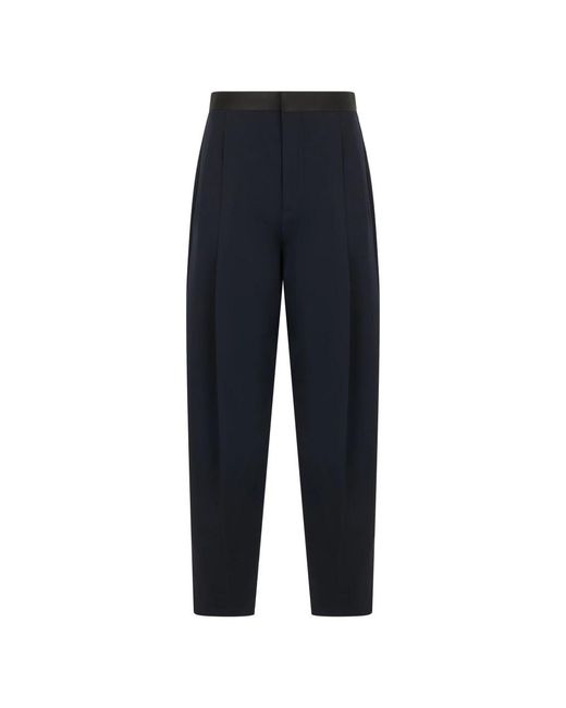 Bottega Veneta Blue Wide Trousers