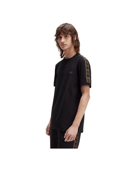 Fred Perry Black T-Shirts for men