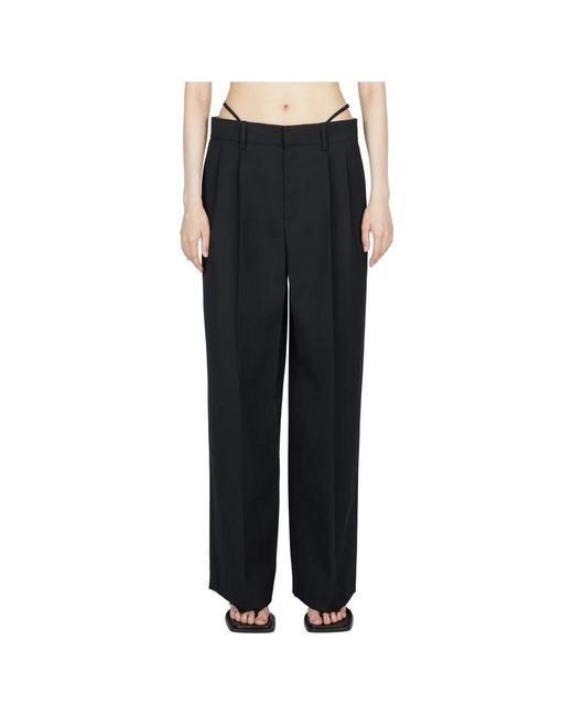 Wide Trousers di Alexander Wang in Black