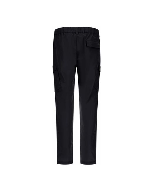 Herno Black Straight Trousers for men