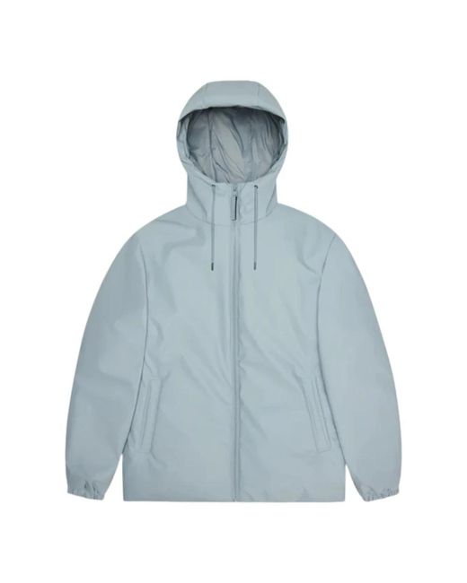 Rains Jassen ,Blauw ,Leer Lohja Short Insulated in het Blue