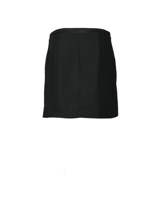 CoSTUME NATIONAL Black Moderne Gonna Aus Polyester