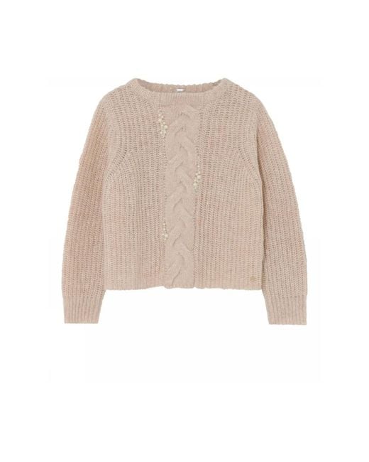 GUSTAV Natural Round-Neck Knitwear