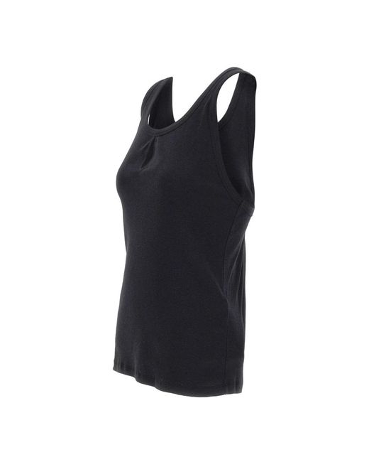 Victoria Beckham Black Sleeveless Tops