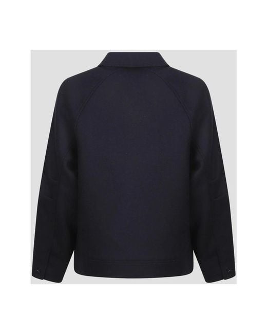 A.P.C. Jassen ,Blauw ,Wol Blouson Chase in het Blue voor heren
